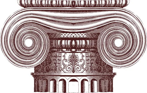 Columna jónica vectorial — Archivo Imágenes Vectoriales