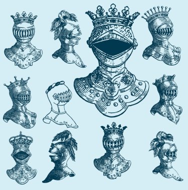 Heraldic set clipart