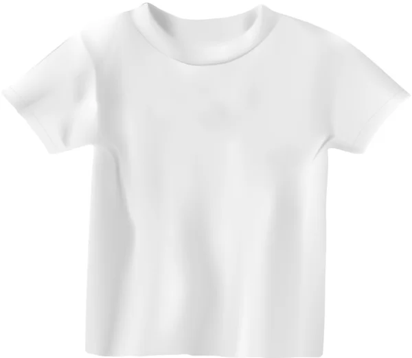 Шаблон дизайну білої футболки — стоковий вектор