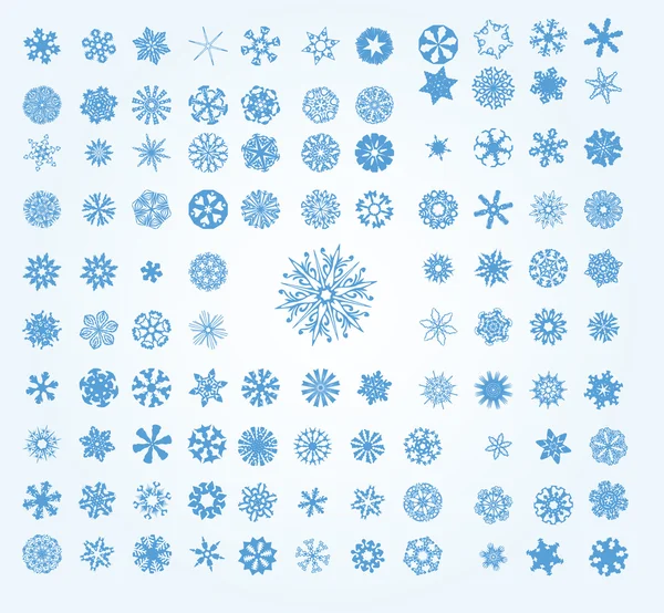 Ретро сніжинки — стоковий вектор
