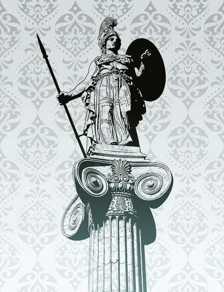 Estátua de Athena —  Vetores de Stock