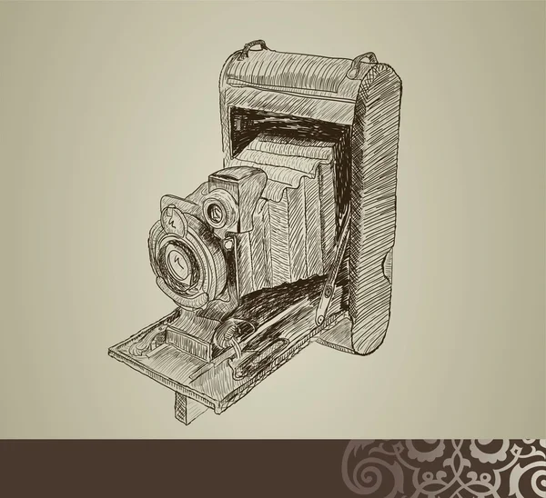 Old camera — Stock Vector