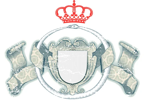 Королівський гербовий щит — стоковий вектор