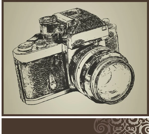 Old camera — Stock Vector