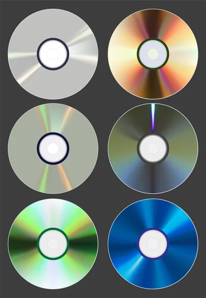 Set of discs. — Stock Vector