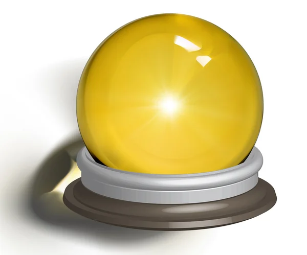 Vectorial illustration of a magic crystal ball — Stock Vector