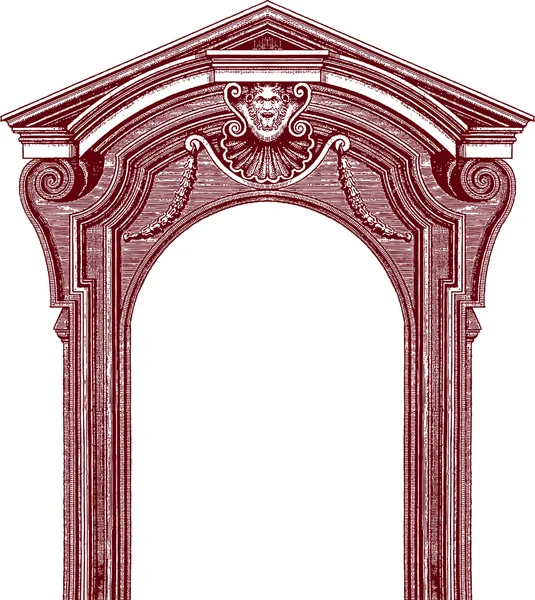 Klasik kapı — Stok Vektör