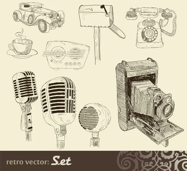 Set de Doodles — Vector de stock