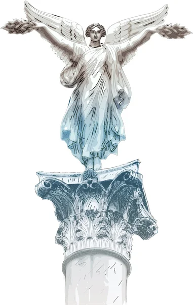 Statue de Muse — Image vectorielle