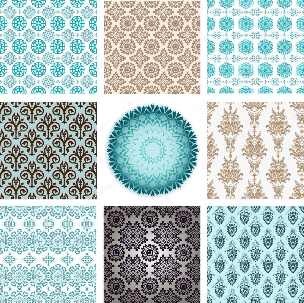 Retro ornaments set — Stock Photo © roverto007 9659715