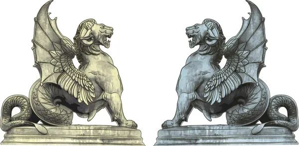 Estátuas de quimera — Fotografia de Stock