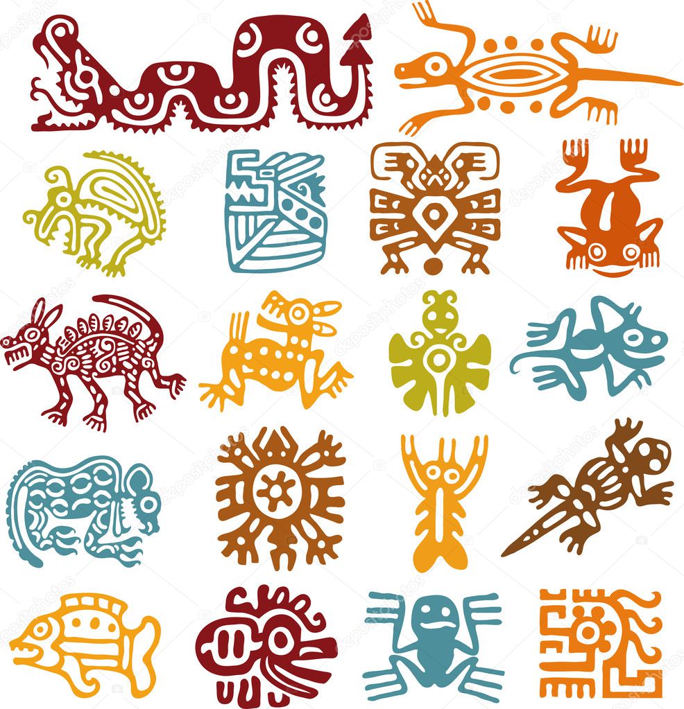 Set - mexican symbols