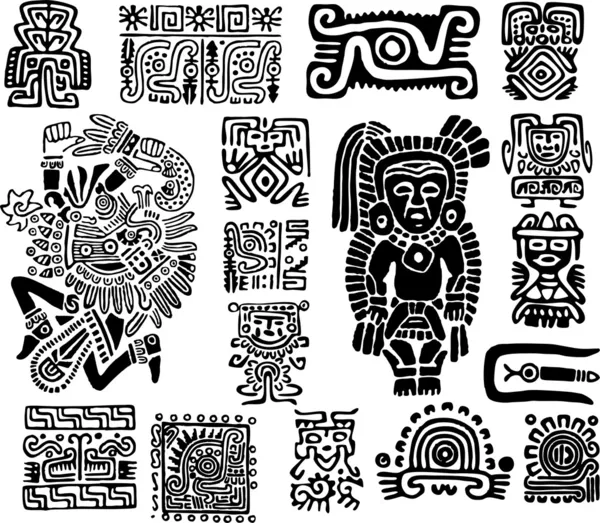 Set mexican symbols — Stock Vector