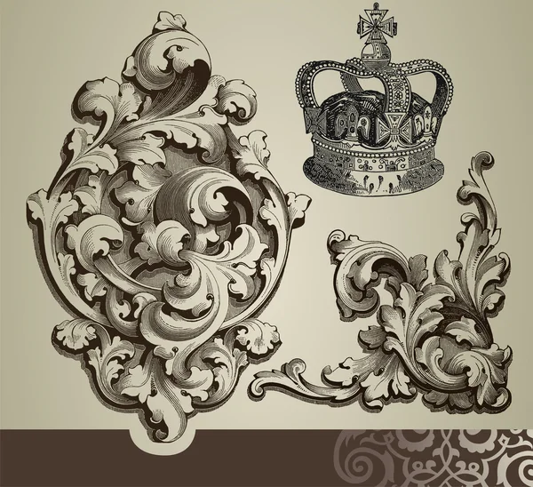 Barokke ornamenten — Stockvector