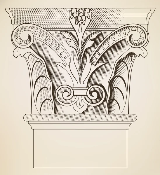 Columna de grabado — Archivo Imágenes Vectoriales