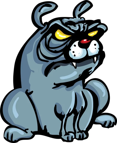 Karikatür bulldog — Stok Vektör