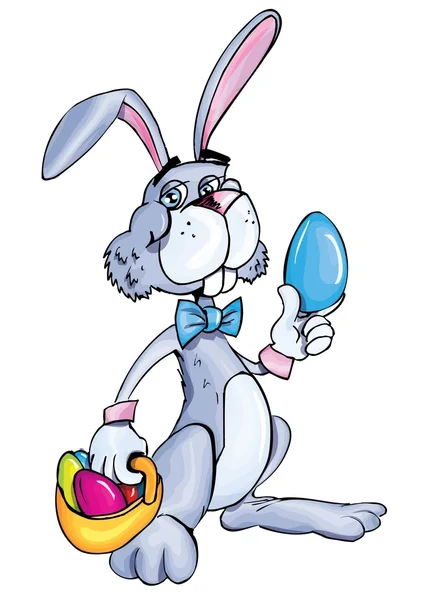 Inci karikatür Paskalya tavşanı — Stok Vektör
