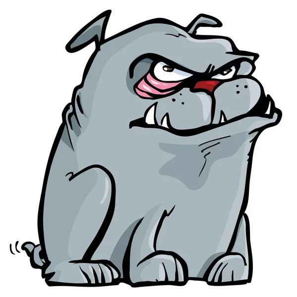 Yani bulldog karikatür — Stok Vektör