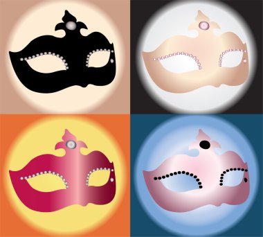 Venetian ball mask - vector clipart