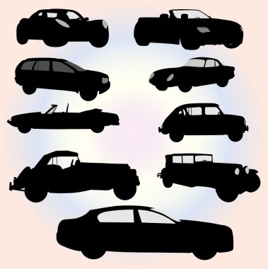 Cars collection - vector clipart