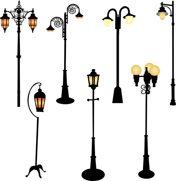Street lamp - vector