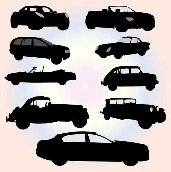 Coleção de carros - vector Ilustrações De Stock Royalty-Free