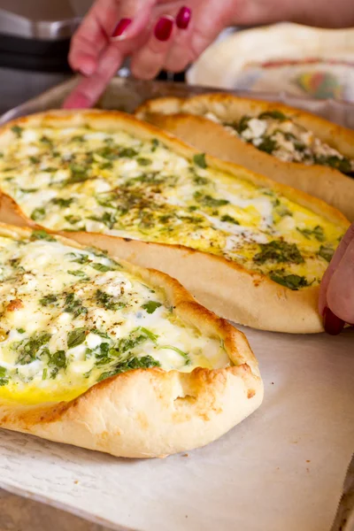 Stock image Feta Cheese Turkish Pide