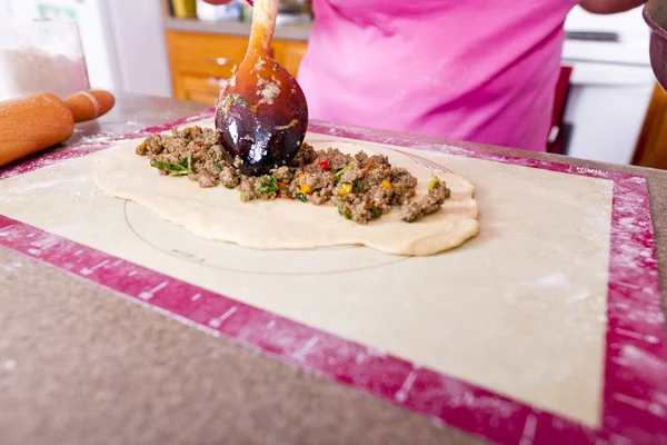 Turkish Pide Filling — Stock Photo, Image