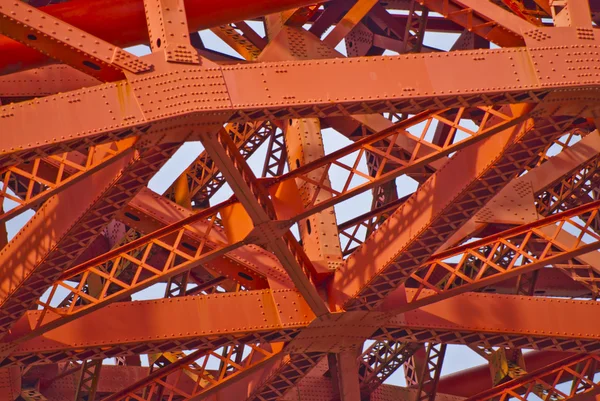Мост Золотые ворота в Форт-Пойнт — стоковое фото