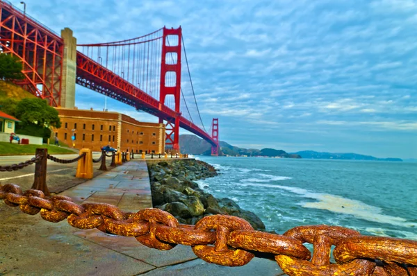stock image Golden Gate Bridge at Fort Point