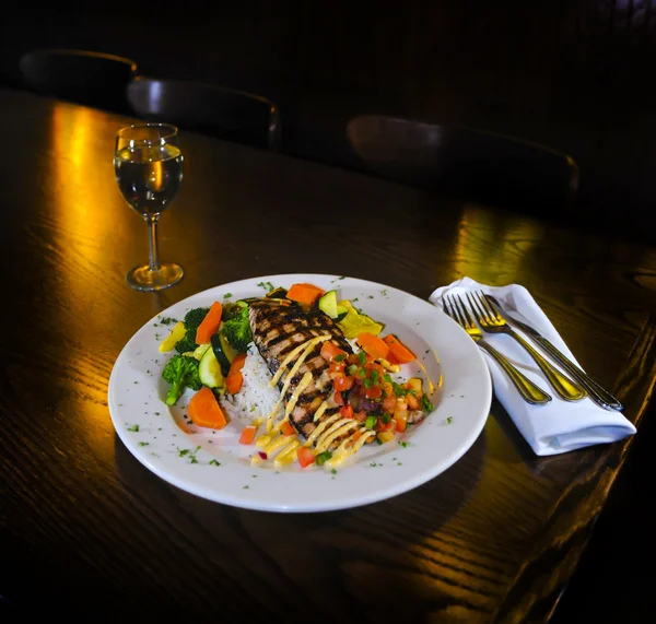 stock image Delicious fish dish