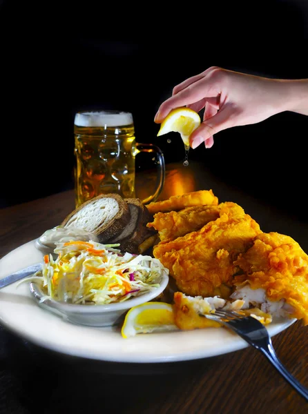 stock image Delicious fish dish