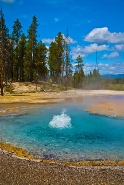 Boiling geyser — Stock Photo, Image