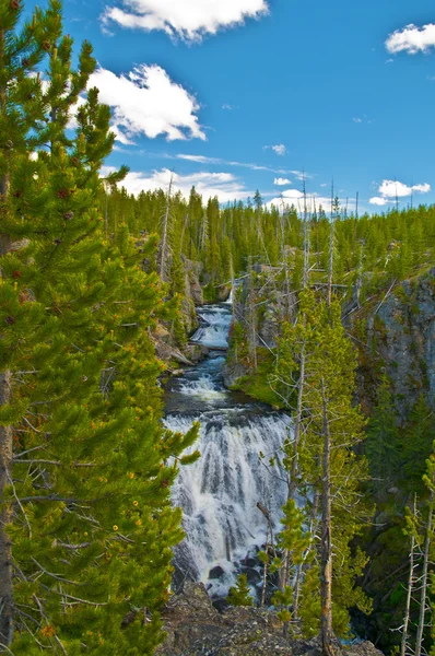 Vízesés Yellowstone — Stock Fotó