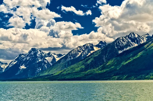 Jackson Lake Paisagem — Fotografia de Stock