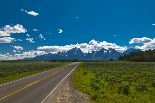 stock image Road to Grand Tetons