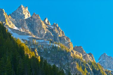 Grand Tetons at Sunset clipart