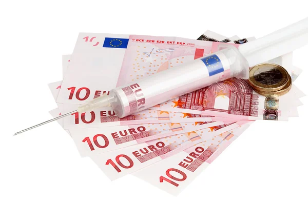 stock image Cash injection of euros