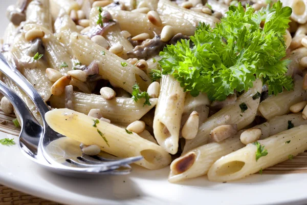 stock image Macaroni with Mushrooms