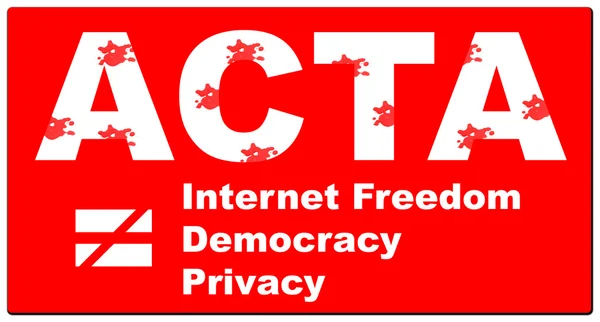 stock image ACTA sign