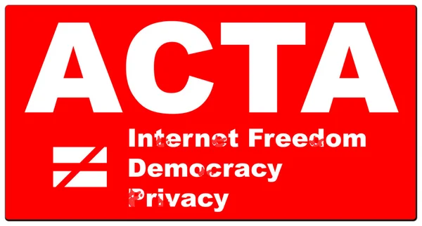 stock image ACTA sign