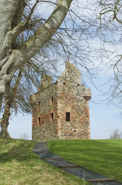 Greenknow wieża granic Szkocji — Zdjęcie stockowe