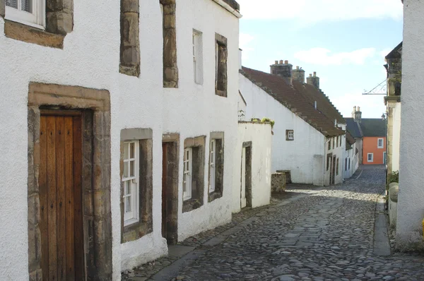 stock image Medieval cobbled street in Culross, fife