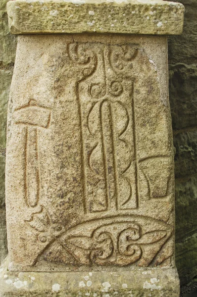 stock image Ancient carved Pictish stone