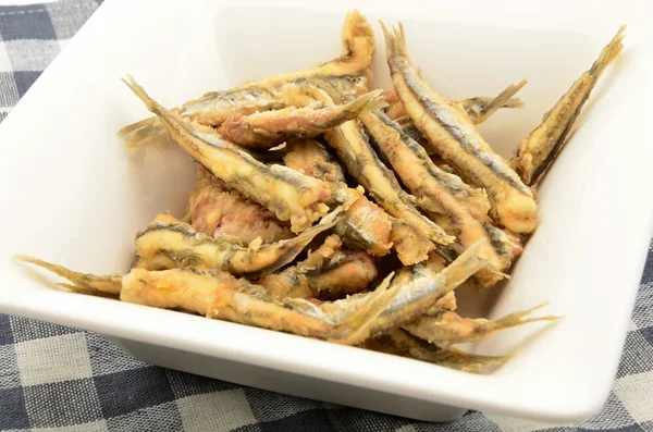 Dish of anchovies — Stock Photo, Image