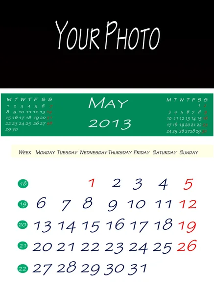 Ημερολόγιο Μαΐου 2013 — Φωτογραφία Αρχείου