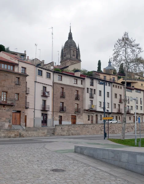 Facades of houses of Salamanca — Stock Photo, Image