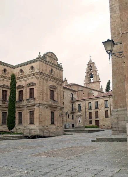 Salamanca straat met oude huizen — Stockfoto