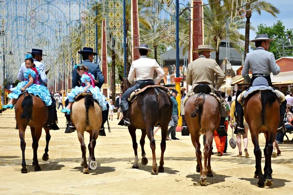 Jezdci na koních — Stock fotografie