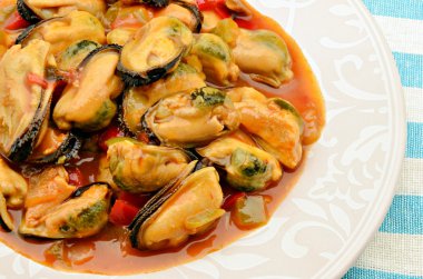 Mussel stew clipart